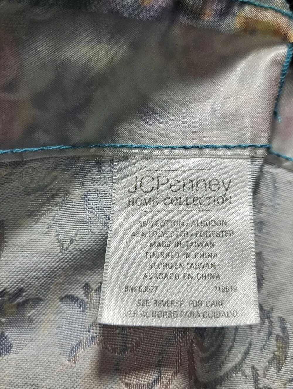 JC Penney Home Tropical Fish Jacquard Shower Curtain Coral Reef Tropical Bright